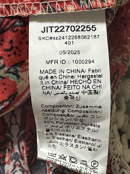 SHEIN Red Multi-Color Boho Midi Dress with Fringe - Picture 5 of 10